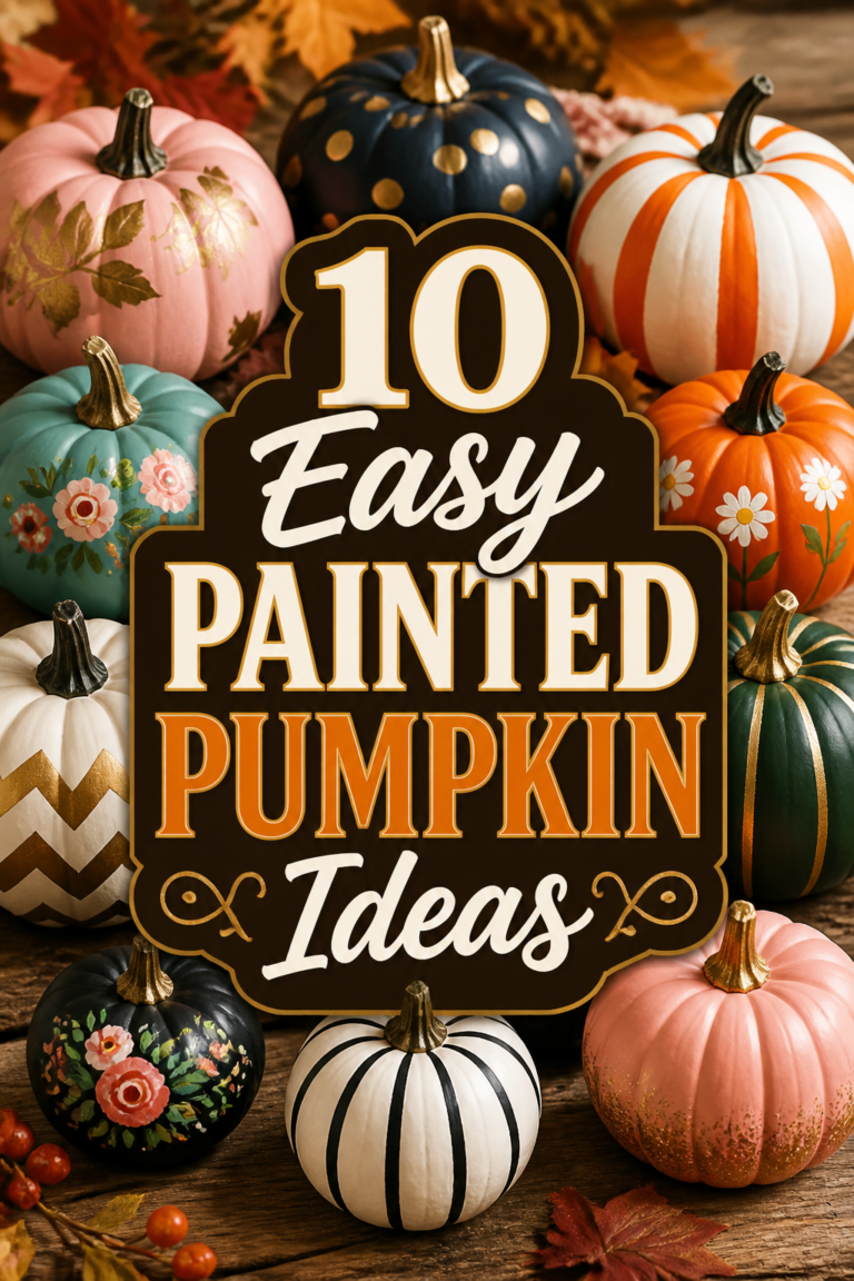 🎨 10 Easy Painted Pumpkin Ideas