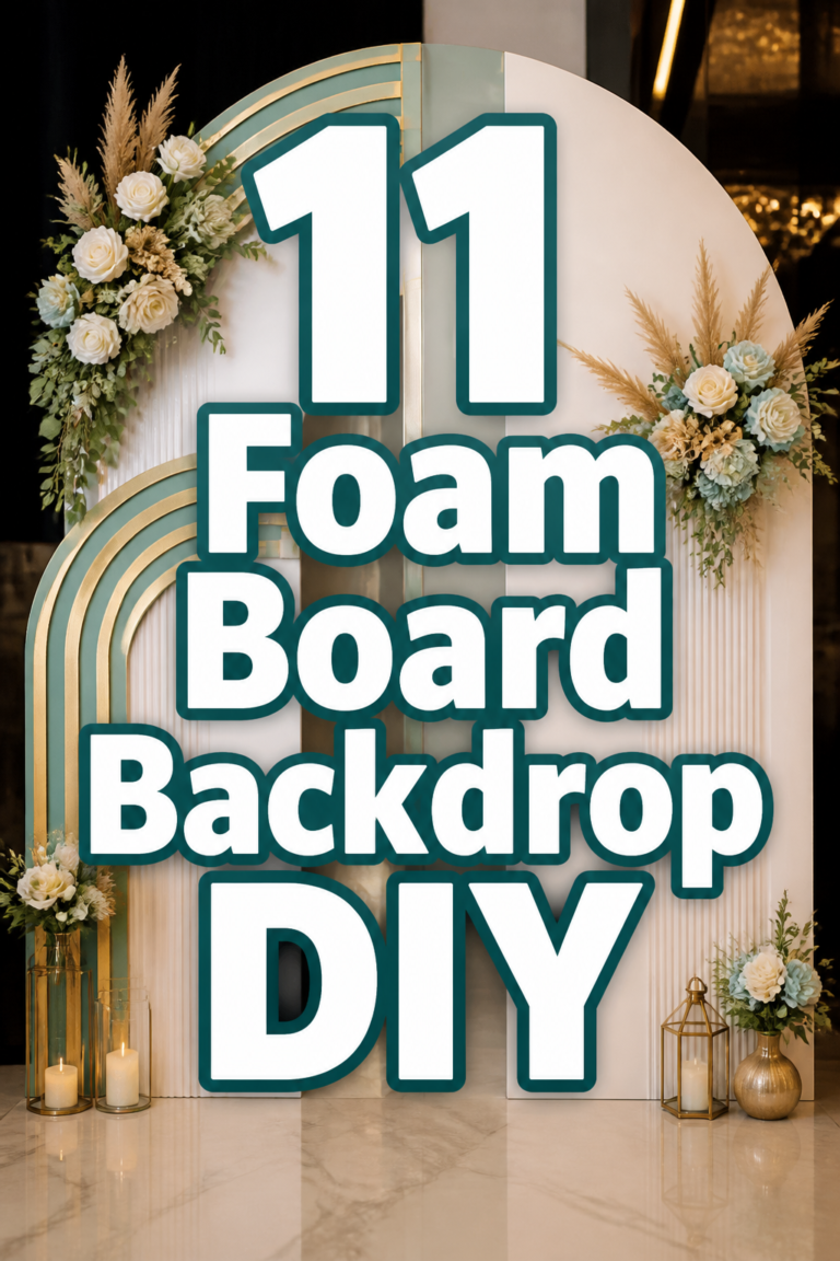 ✨ 11 Foam Board Backdrop DIY