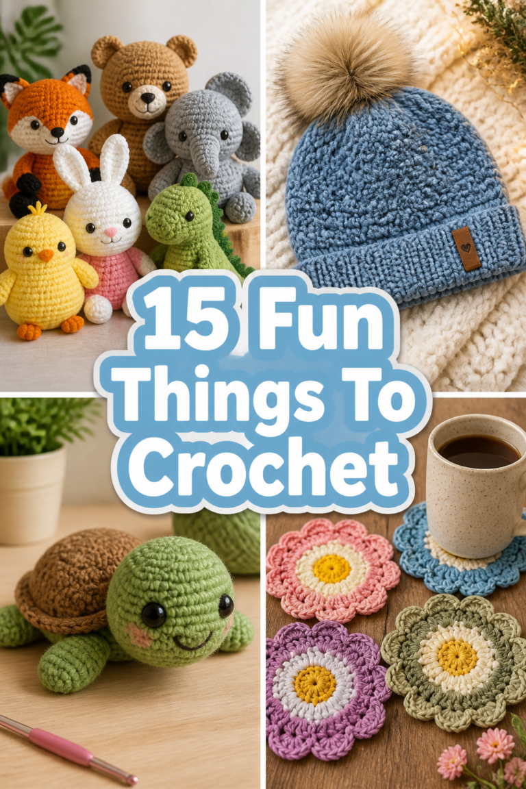 🧶 15 Fun Things To Crochet
