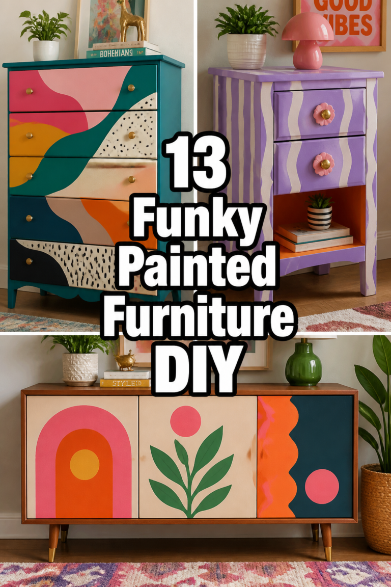 🎨 13 Funky Painted Furniture DIY