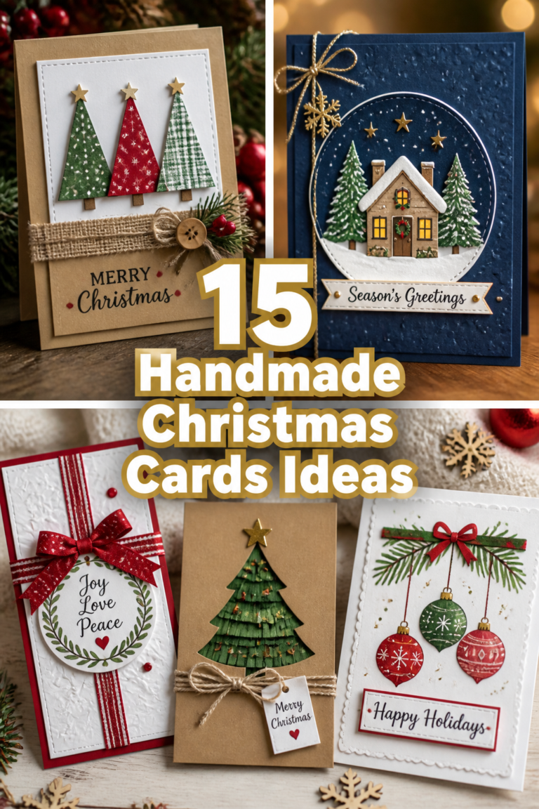 🎅 15 Handmade Christmas Cards Ideas