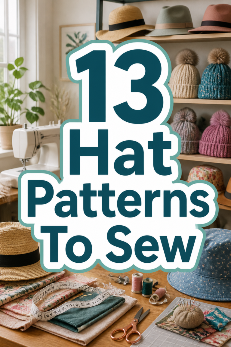 👒 13 Hat Patterns To Sew