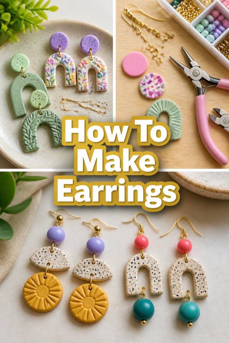 🎨 How To Make Earrings