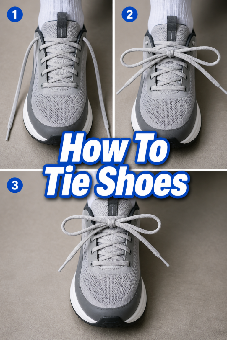 👟 How To Tie Shoes