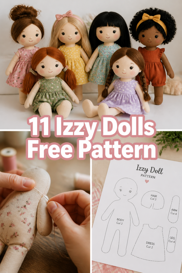 🧵 11 Izzy Dolls Free Pattern
