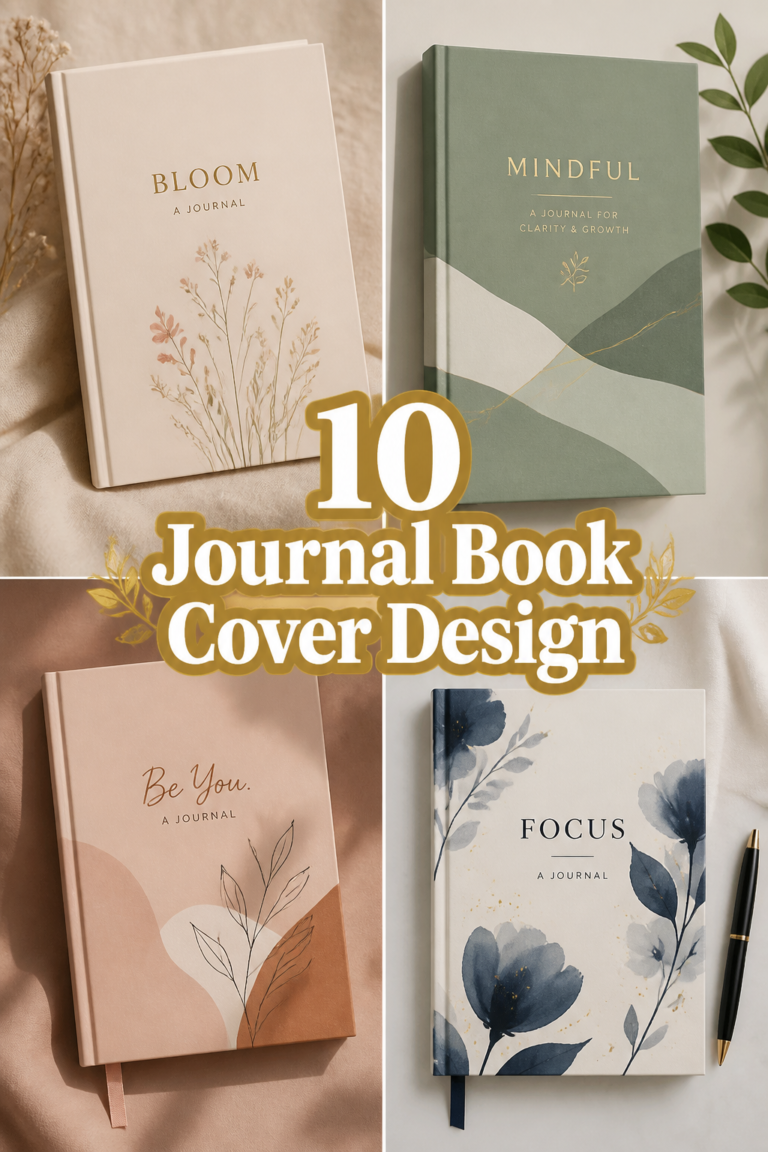 📔 10 Journal Book Cover Design