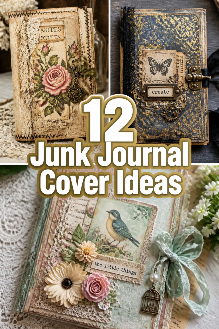 📓 12 Junk Journal Cover Ideas
