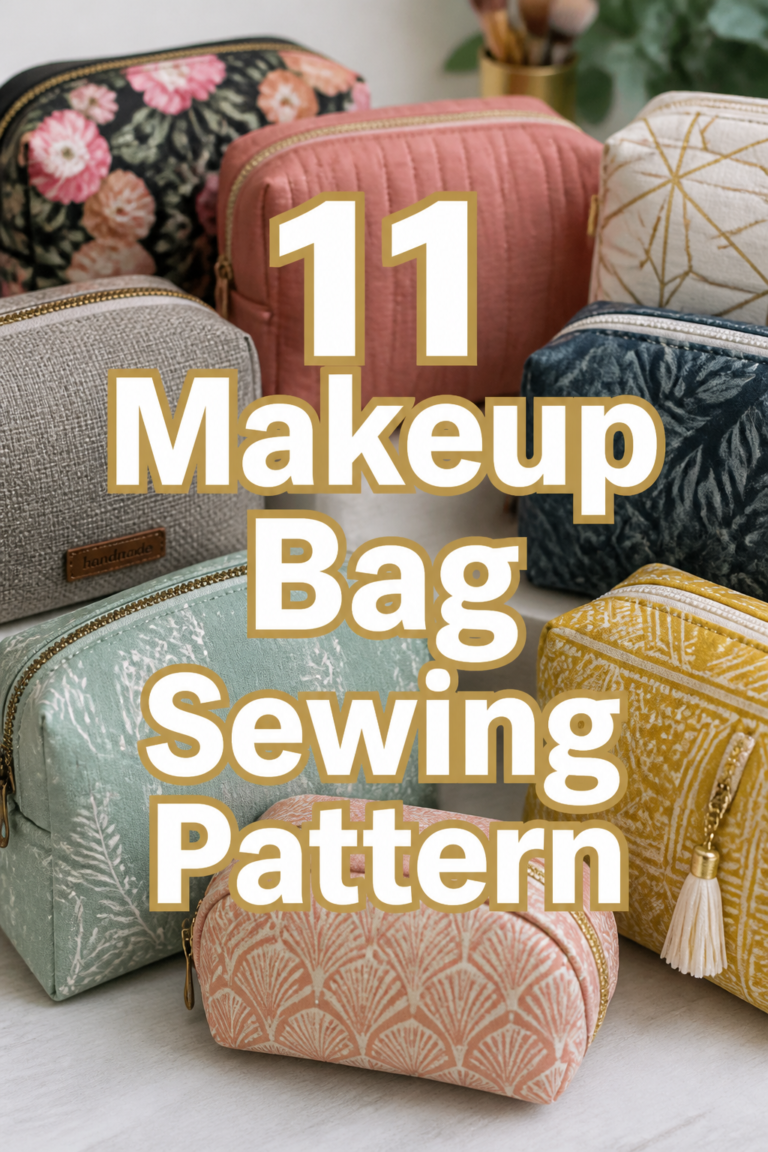 👛 11 Makeup Bag Sewing Pattern