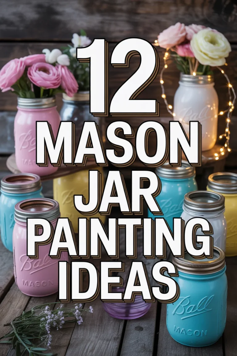 🎨 12 Mason Jar Painting Ideas