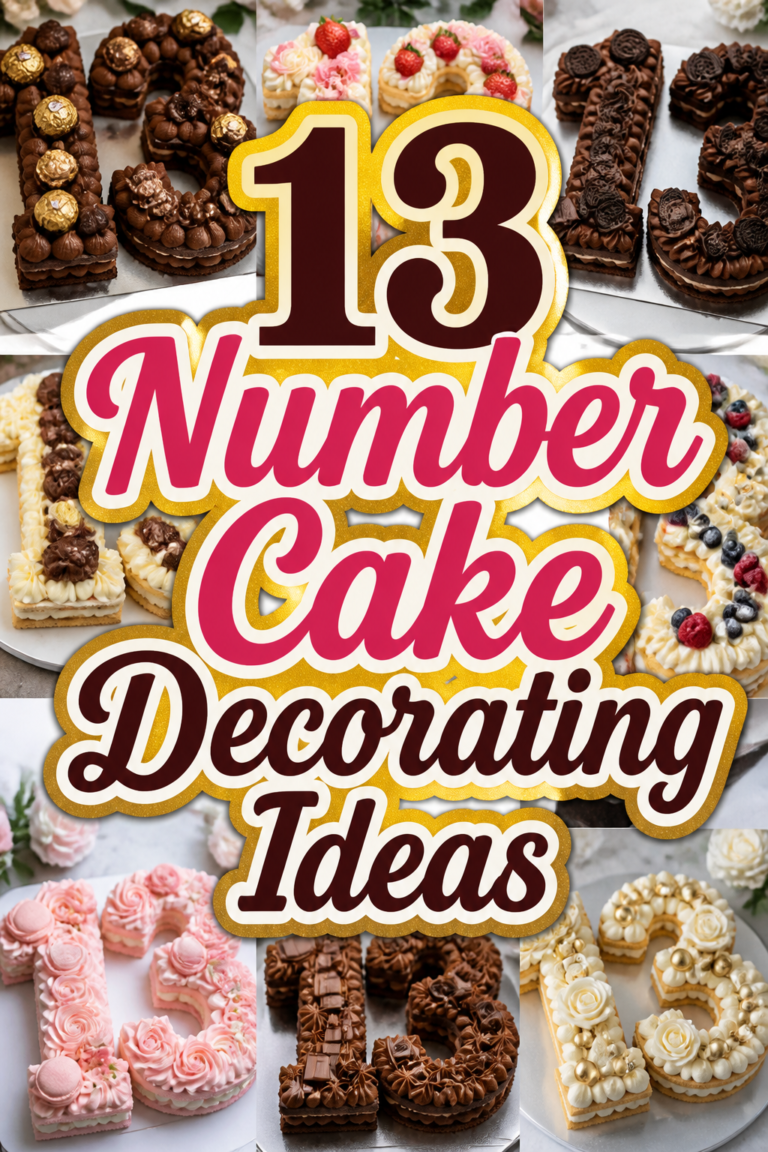 🎂 13 Number Cake Decorating Ideas
