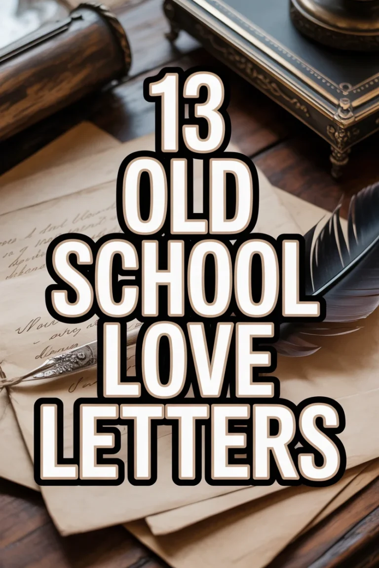 💌 13 Old School Love Letters