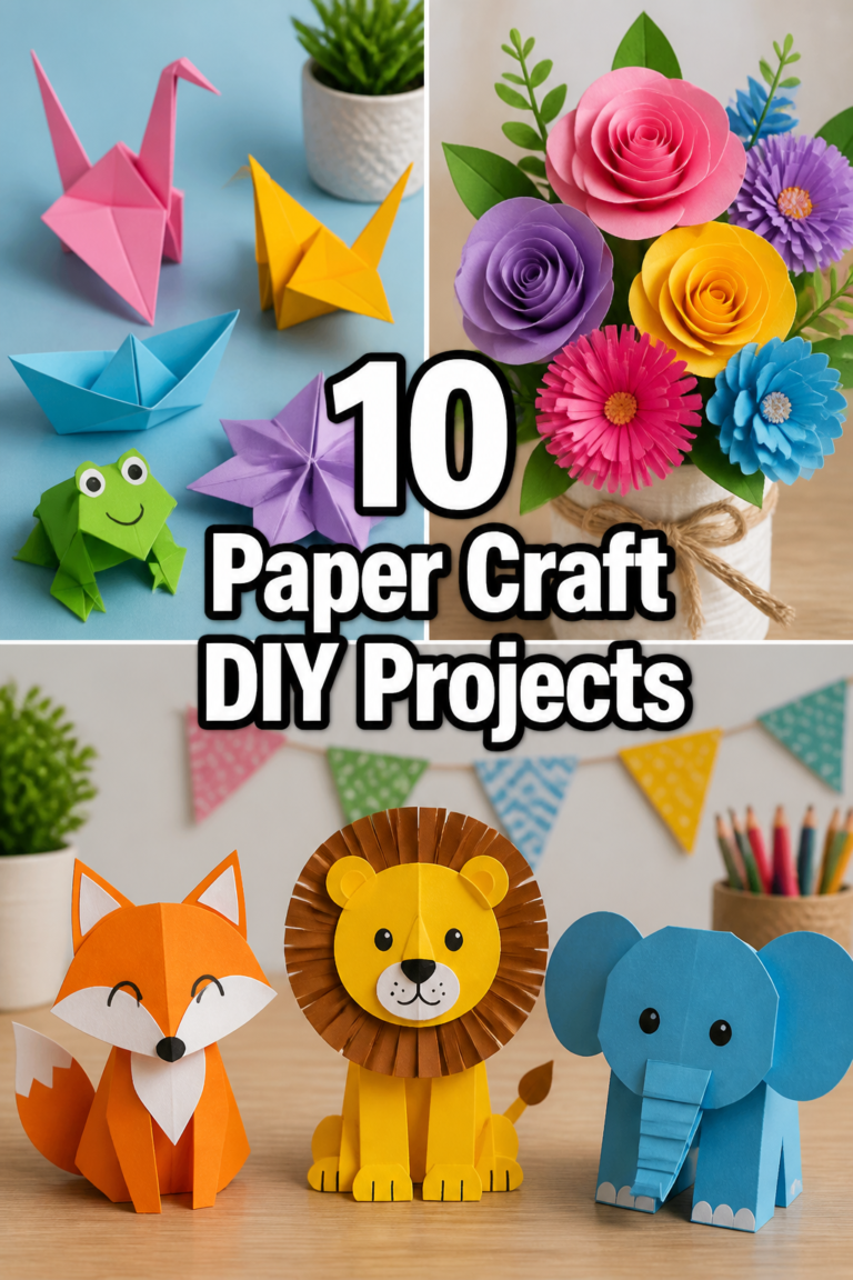 ✂️ 10 Paper Craft DIY Projects