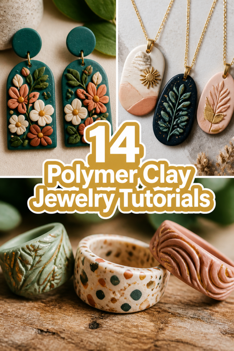 ✨ 14 Polymer Clay Jewelry Tutorials