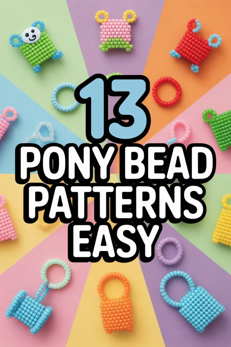 ✨ 13 Pony Bead Patterns Easy