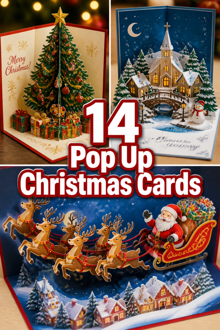 🎄 14 Pop Up Christmas Cards