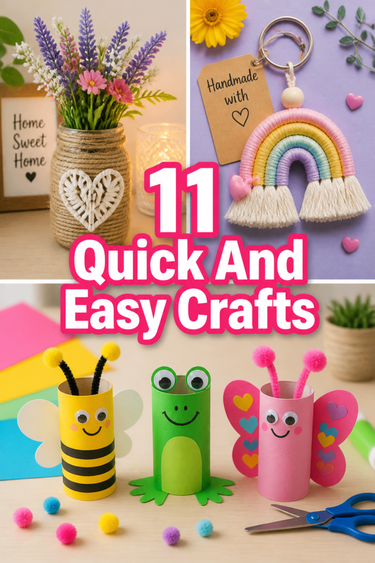 🎨 11 Quick And Easy Crafts
