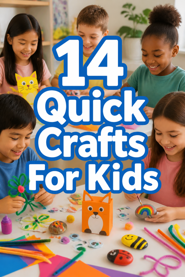 ✨ 14 Quick Crafts For Kids