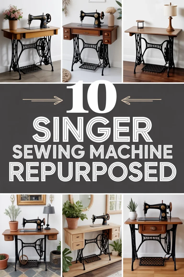 🧵 10 Singer Sewing Machine Repurposed