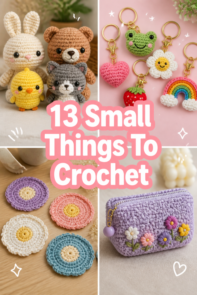 🧶 13 Small Things To Crochet