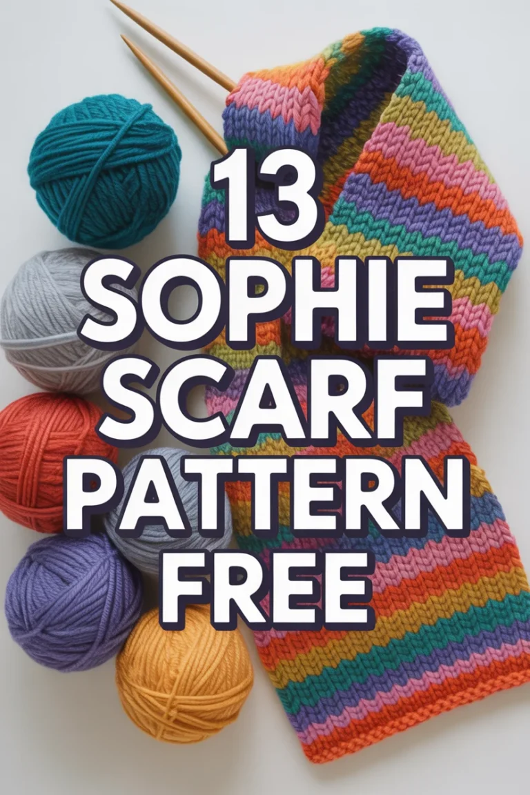 🧶 13 Sophie Scarf Pattern Free
