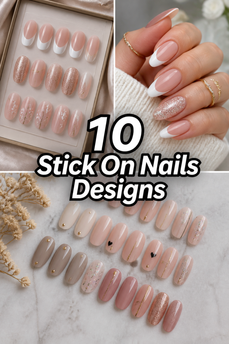 💅 10 Stick On Nails Designs