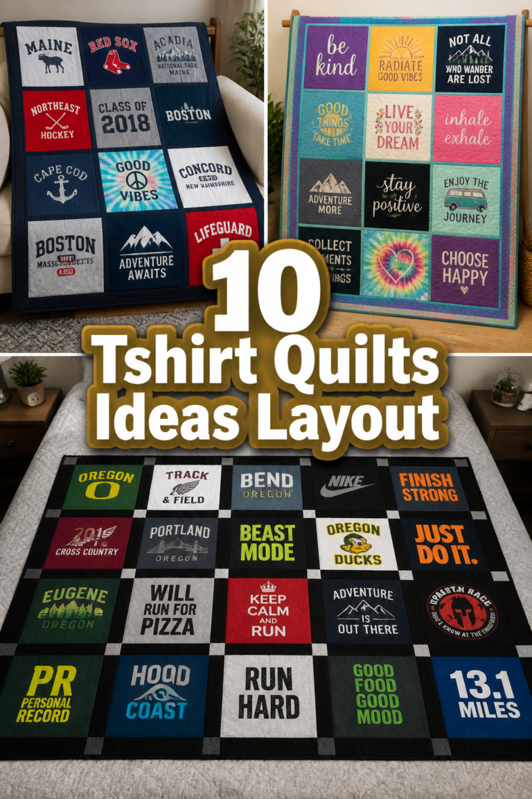 🧵 10 Tshirt Quilts Ideas Layout