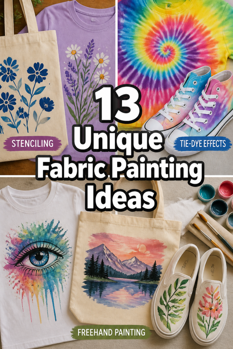 🎨 13 Unique Fabric Painting Ideas