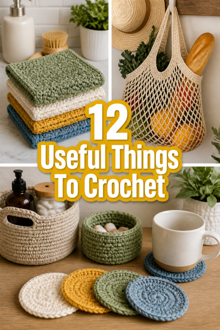🧶 12 Useful Things To Crochet