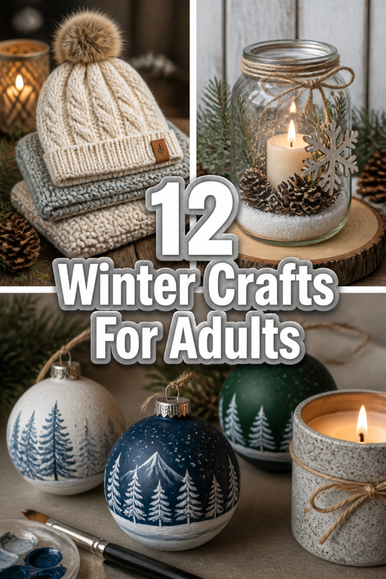 ❄️ 12 Winter Crafts For Adults