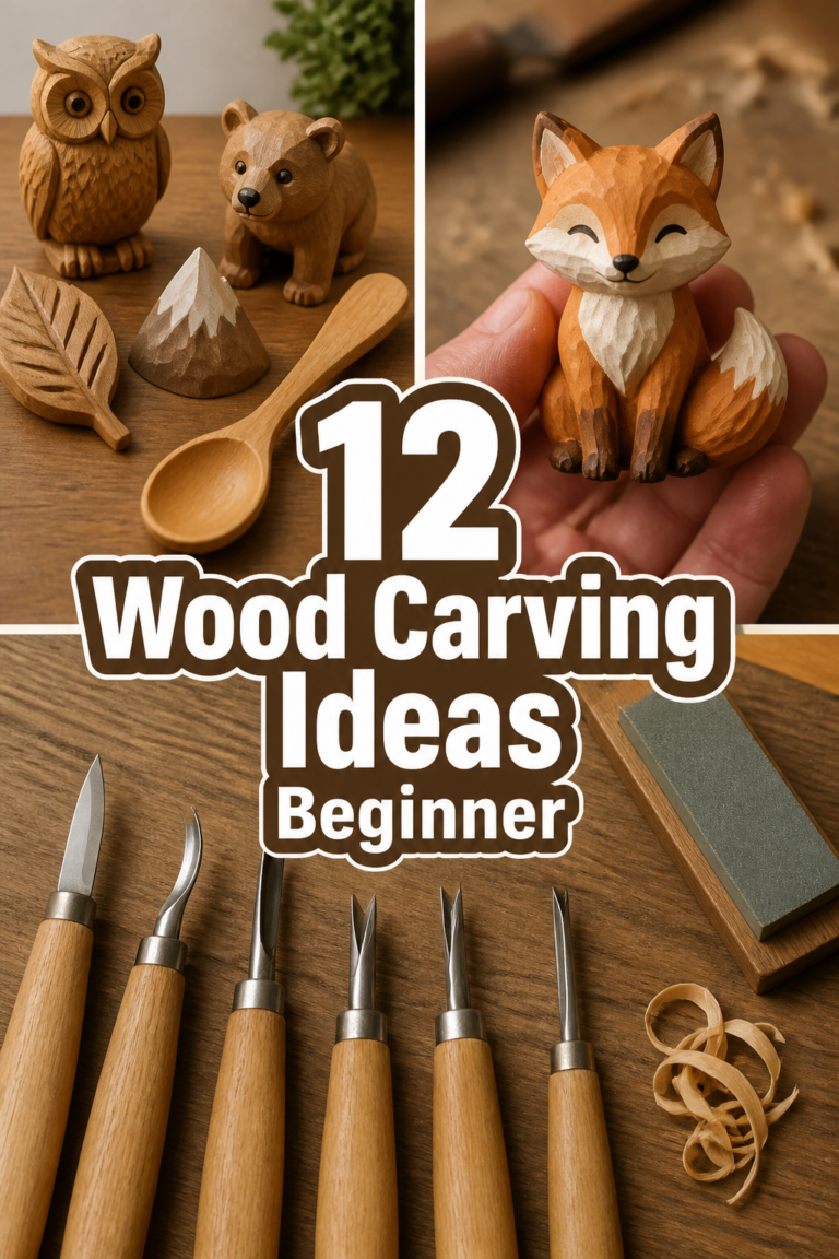 🪵 12 Wood Carving Ideas Beginner