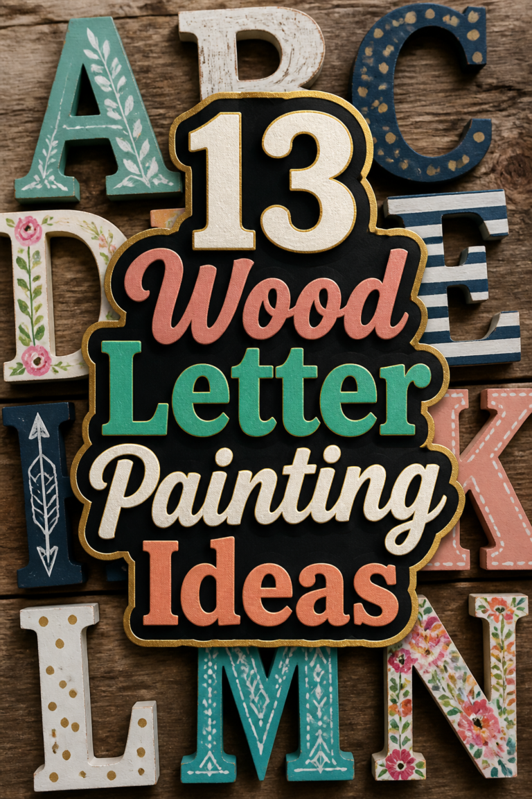🎨 13 Wood Letter Painting Ideas